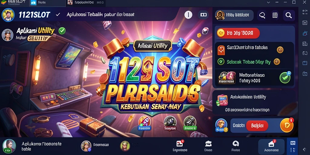Tampilan antarmuka utama 1121SLOT yang bersih dan intuitif.