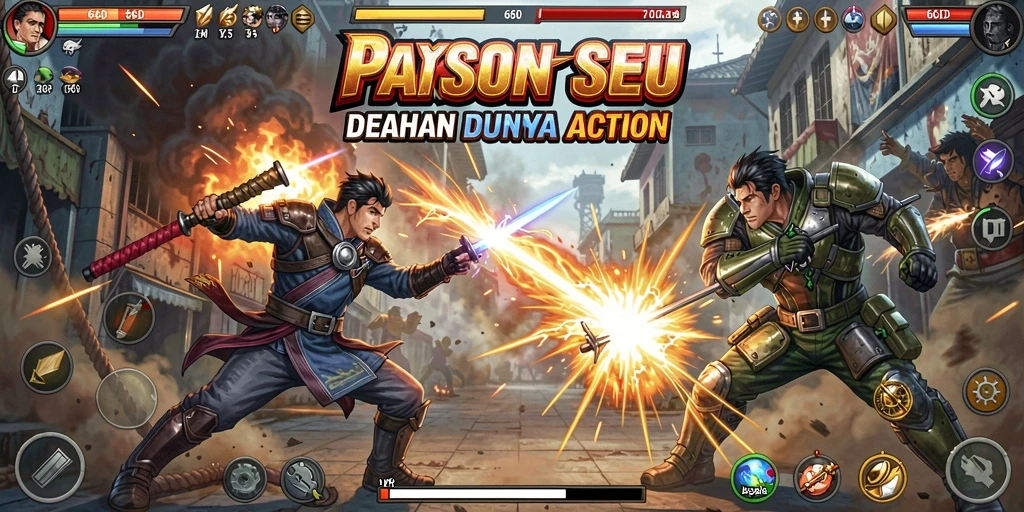 Tampilan gameplay menegangkan dari 66D dengan aksi seru.