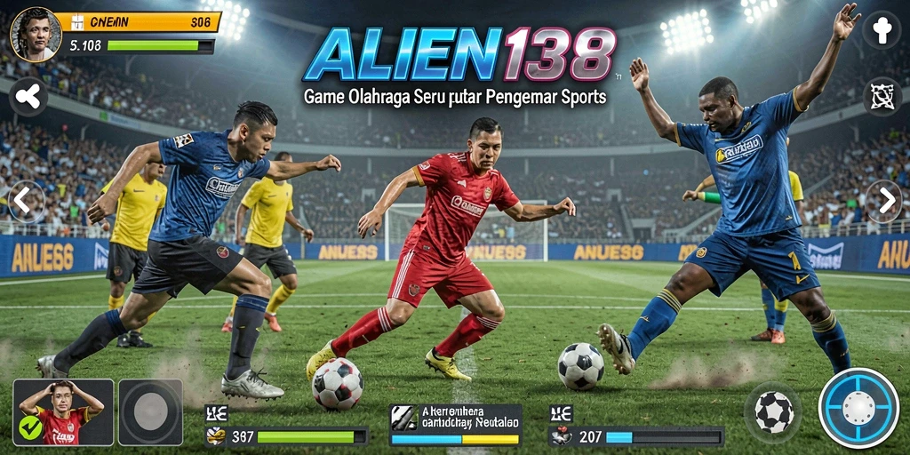 Tangkapan layar ALIEN138 menampilkan aksi seru gameplay olahraga.