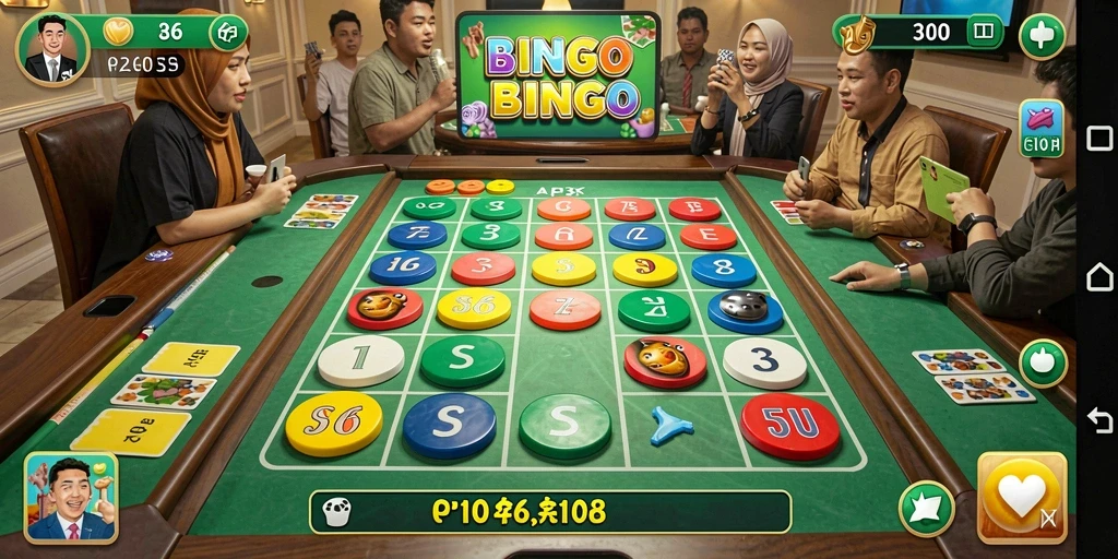 Screenshot gameplay API36 yang menunjukkan keseruan permainan Bingo.
