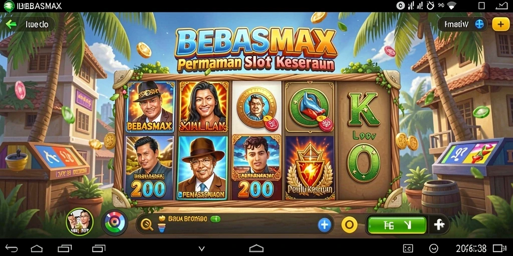 Tampilan seru gameplay Slot BEBASMAX dengan fitur menarik.