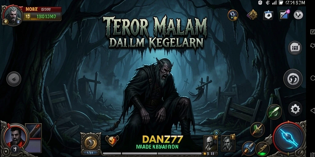 Tangkapan layar menunjukkan suasana mencekam dalam gameplay horor.