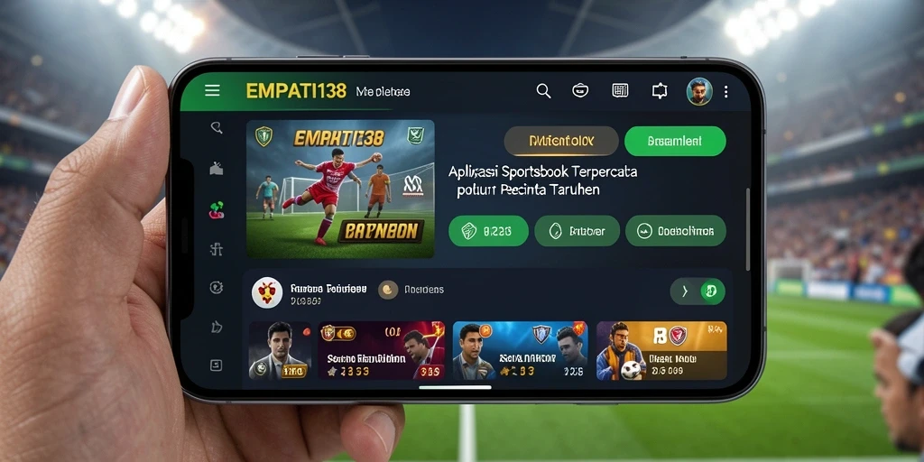 Tampilan utama EMPATI138 menampilkan berbagai pilihan taruhan olahraga.