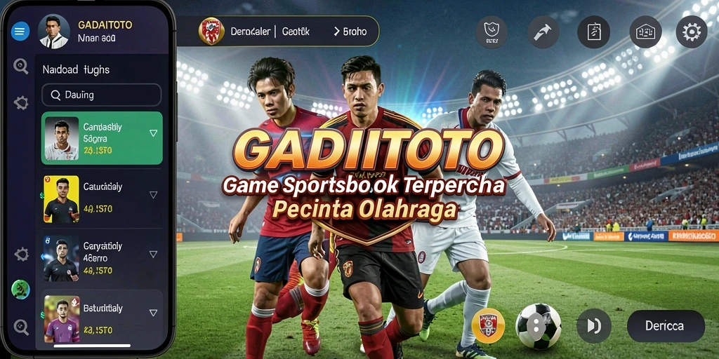 Tampilan utama GADAITOTO dengan pilihan taruhan olahraga.