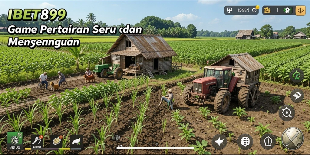 Screenshot menampilkan gameplay seru dalam pertanian virtual.