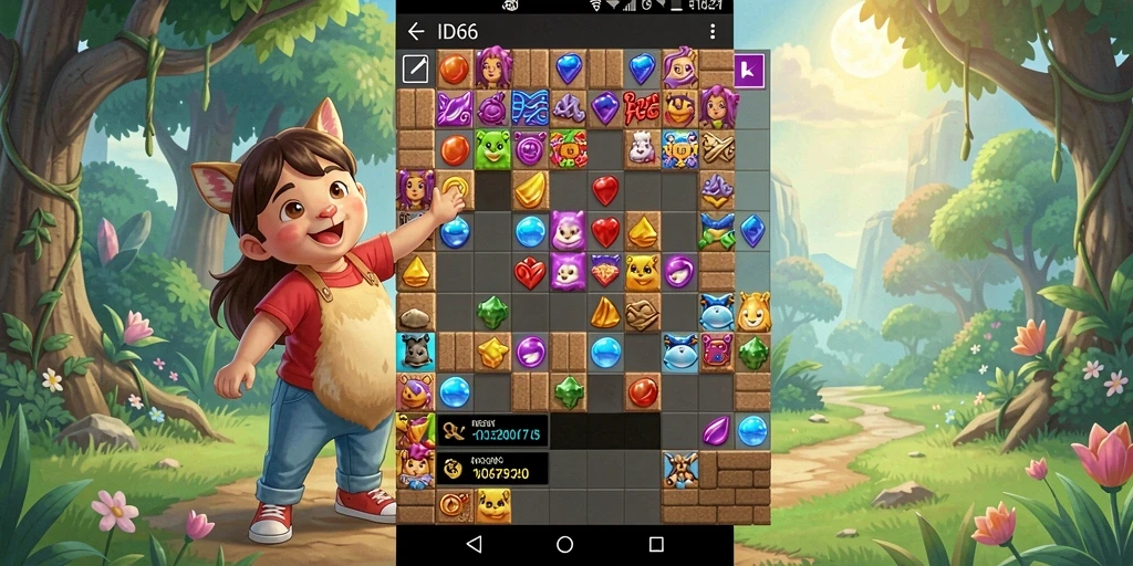 Tampilan gameplay <strong>ID66</strong> yang penuh warna dan menantang dalam permainan Puzzle.