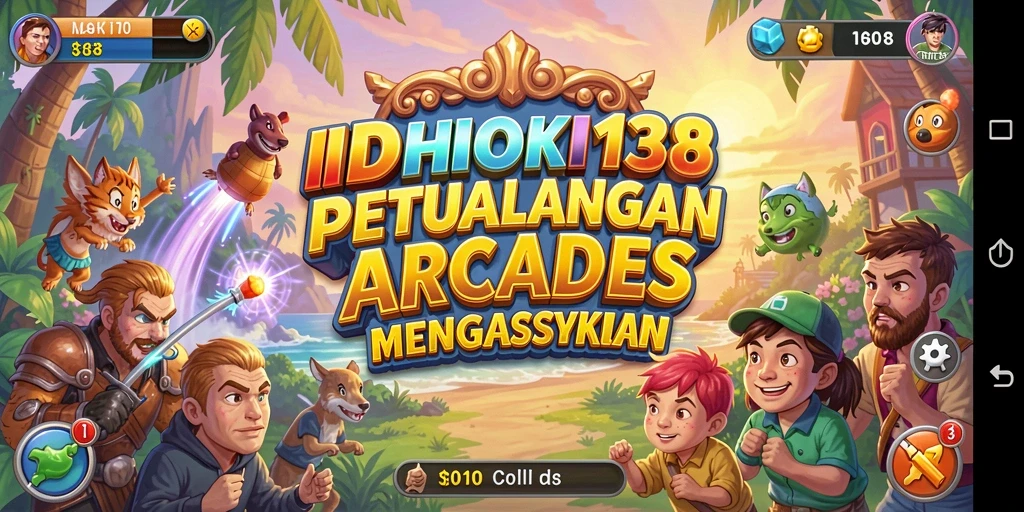 Gameplay seru IDRHOKI138 dengan karakter yang berwarna-warni.