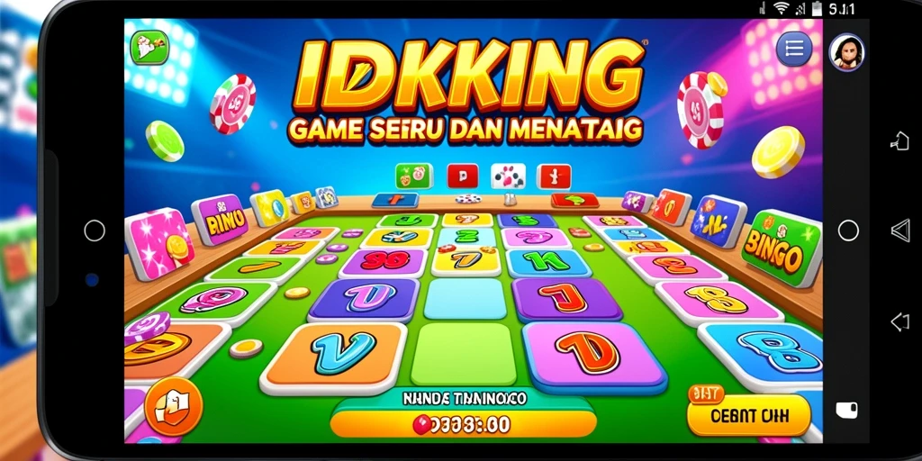 Tampilan gameplay seru dari IDRKING yang menampilkan Bingo.
