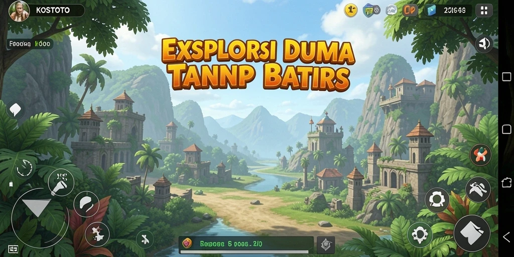 Tampilan gameplay yang menakjubkan dari KOSTOTO di dunia Open World.