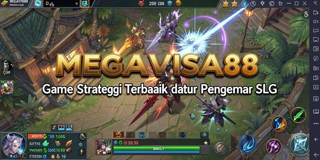 Screenshot gameplay <strong>MEGAVISA88</strong> menunjukkan aksi pertempuran yang seru.