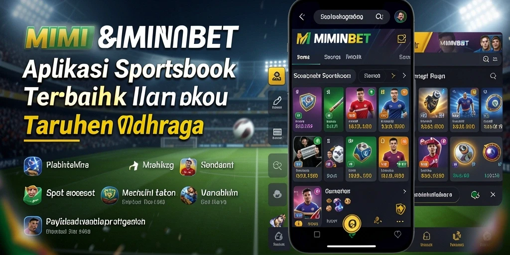 Tampilan utama MIMINBET menampilkan opsi taruhan olahraga yang menarik.