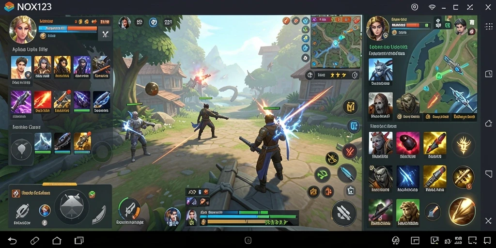 Screenshot utama NOX123 yang menunjukkan fitur-fitur utama aplikasi Utility.