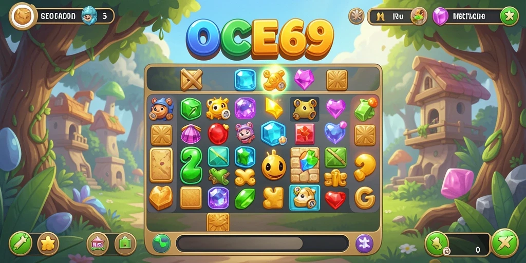 Gameplay seru OCE69 yang menguji keterampilan mencocokkan.