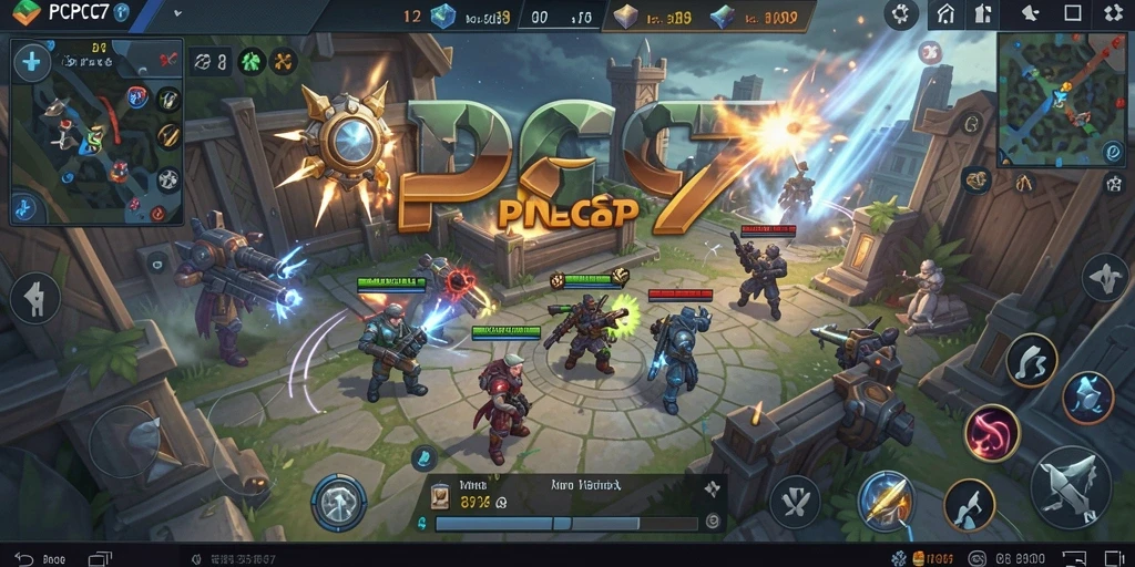 Tampilan gameplay seru dalam PCPC7 dengan strategi SLG yang mendalam.