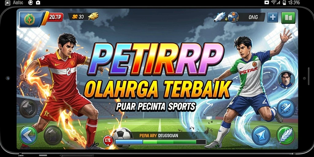Screenshot gameplay PETIRRP yang menunjukkan aksi olahraga yang seru.