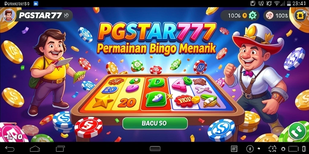 Tampilan menarik dari gameplay PGSTAR777 yang penuh keseruan Bingo.