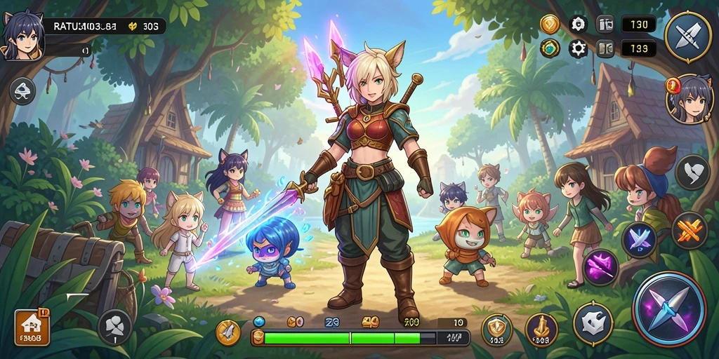 Tampilan gameplay menarik dari RATU303 yang penuh warna dan aksi.