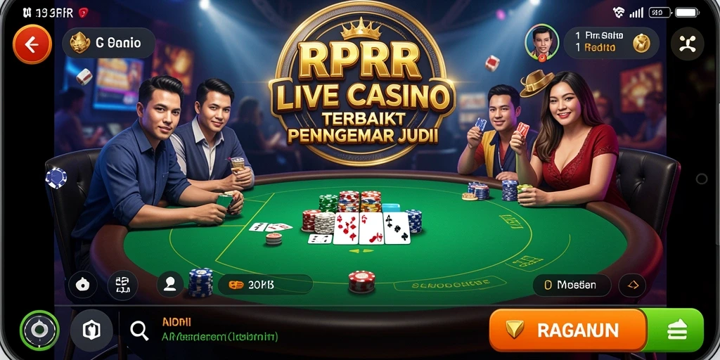 Tampilan gameplay menarik di RPRR dengan dealer profesional.