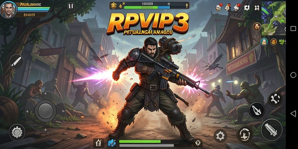 Tampilan gameplay RPVIP3 yang penuh aksi dan petualangan seru.