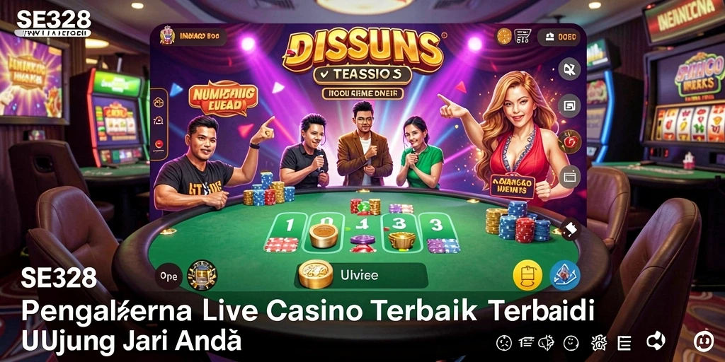 Tampilan menarik dari gameplay Live Casino SE328 yang mendebarkan.