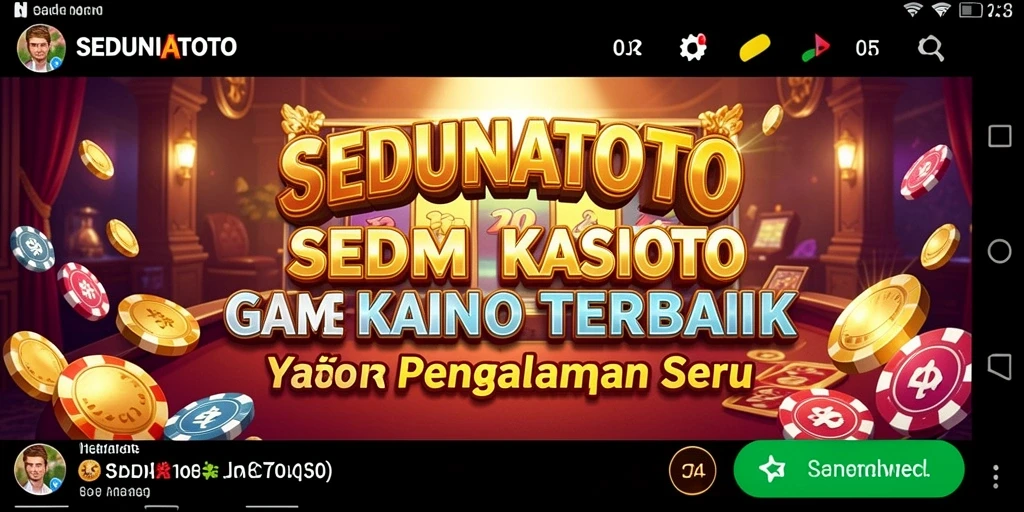 Tampilan menarik dari gameplay SEDUNIATOTO yang penuh aksi.