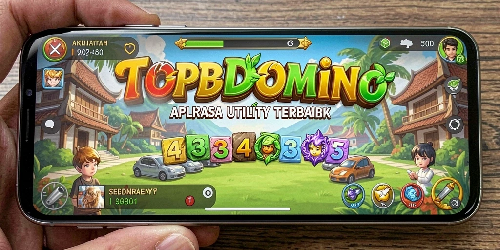 Tampilan antarmuka pengguna aplikasi TOPDOMINO yang intuitif dan modern.