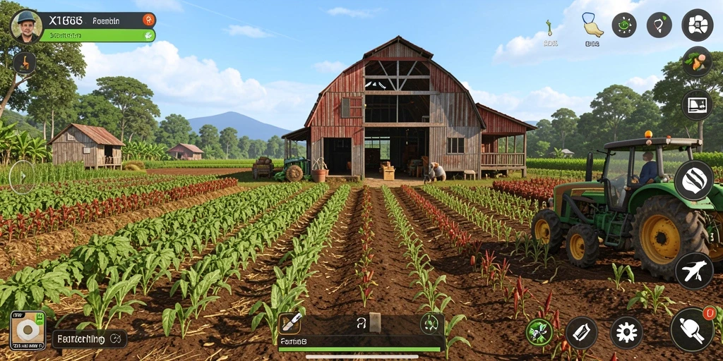 Gambaran gameplay menarik dari permainan pertanian X168.