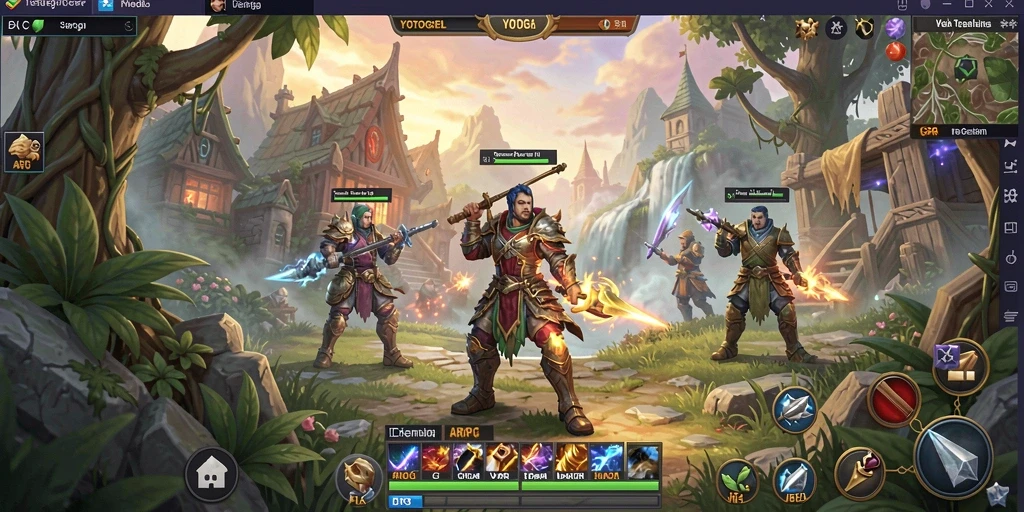 Tampilan menakjubkan gameplay YOTOGEL dalam petualangan ARPG.