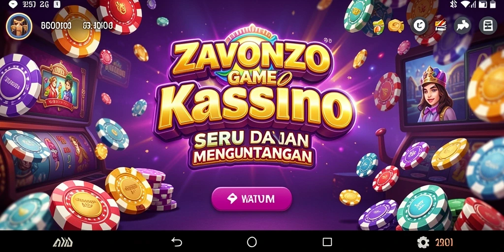 Screenshot gameplay ZAVONZO menampilkan aksi seru di dunia kasino.