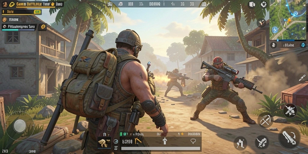 Gameplay seru ZK3 dalam mode Battle Royale.